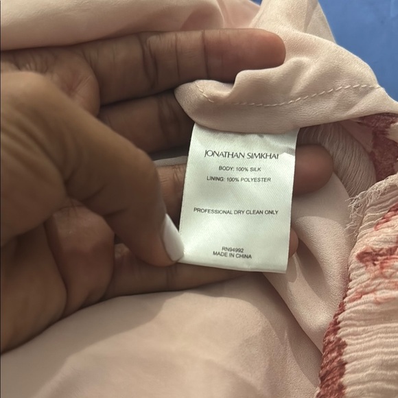 JONATHAN SIMKHAI Monica Rose Pink Floral Top size small - Picture 10 of 10